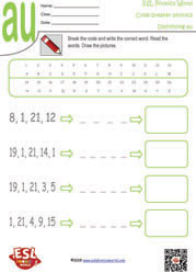 diphthong-au-code-breaker-worksheet